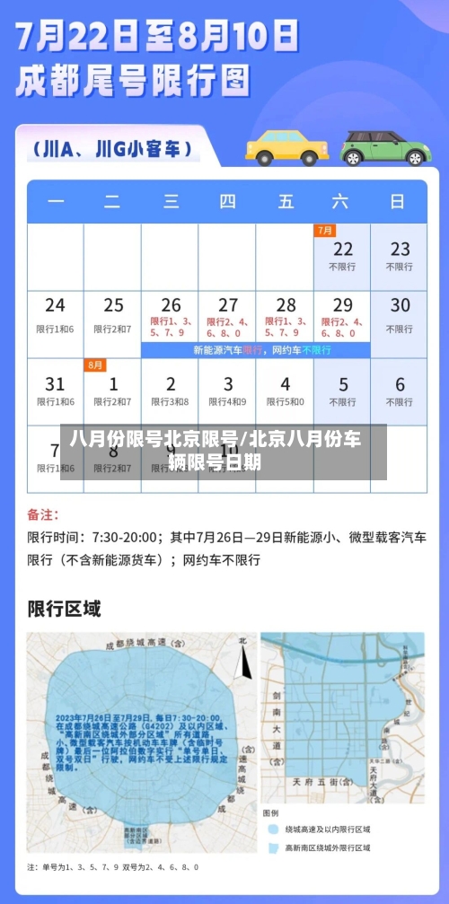 八月份限号北京限号/北京八月份车辆限号日期-第3张图片