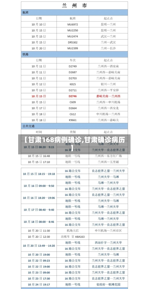【甘肃168病例确诊,甘肃确诊病历】-第2张图片