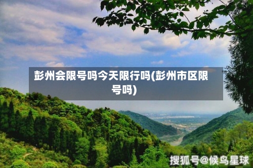 彭州会限号吗今天限行吗(彭州市区限号吗)