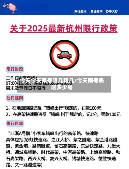 今天今天限号限几和几/今天限号吗限多少号