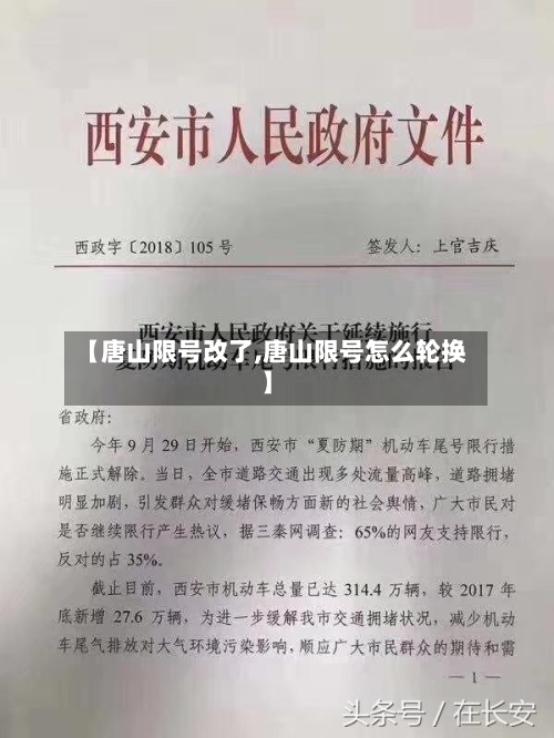 【唐山限号改了,唐山限号怎么轮换】