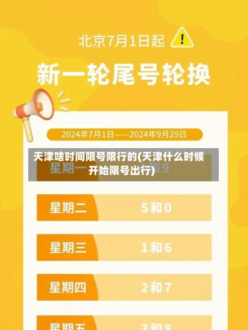 天津啥时间限号限行的(天津什么时候开始限号出行)-第2张图片