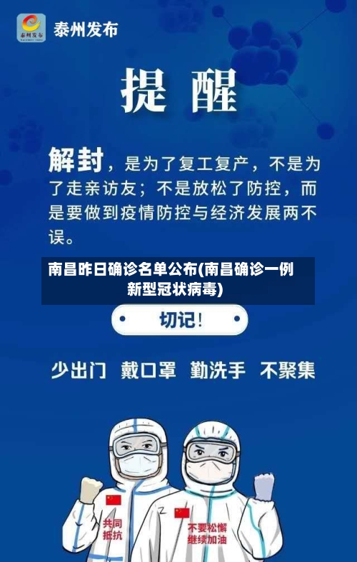 南昌昨日确诊名单公布(南昌确诊一例新型冠状病毒)