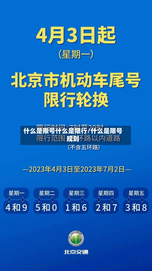 什么是限号什么是限行/什么是限号规则