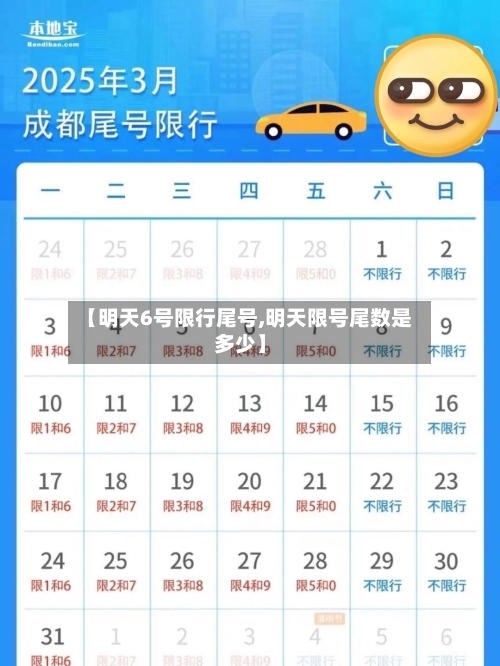 【明天6号限行尾号,明天限号尾数是多少】-第2张图片