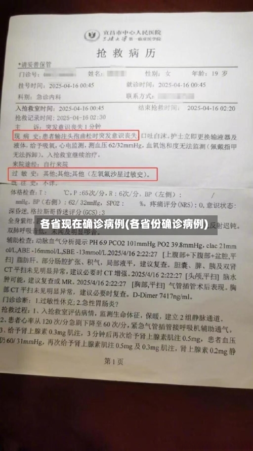 各省现在确诊病例(各省份确诊病例)