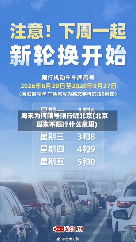 周末为何限号限行呢北京(北京周末不限行什么意思)
