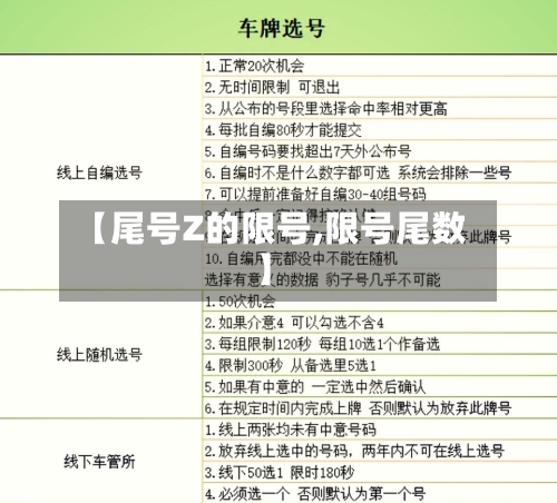 【尾号Z的限号,限号尾数】