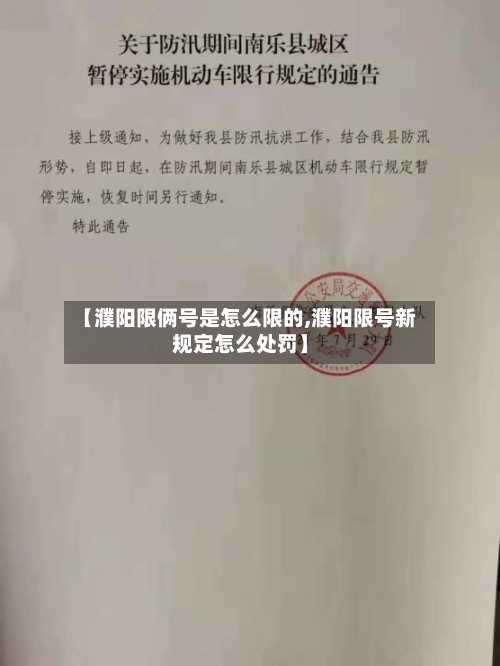 【濮阳限俩号是怎么限的,濮阳限号新规定怎么处罚】-第2张图片