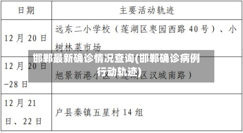 邯郸最新确诊情况查询(邯郸确诊病例行动轨迹)-第2张图片