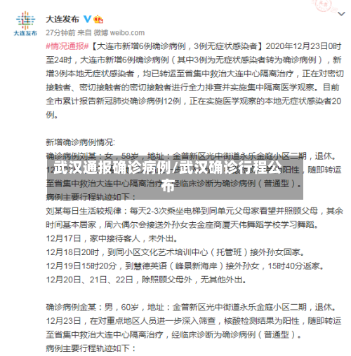武汉通报确诊病例/武汉确诊行程公布-第3张图片