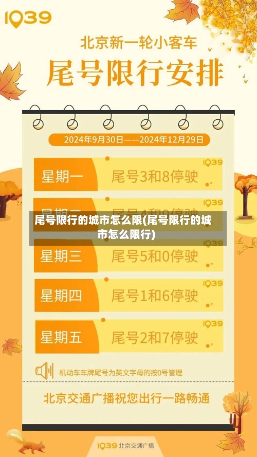 尾号限行的城市怎么限(尾号限行的城市怎么限行)