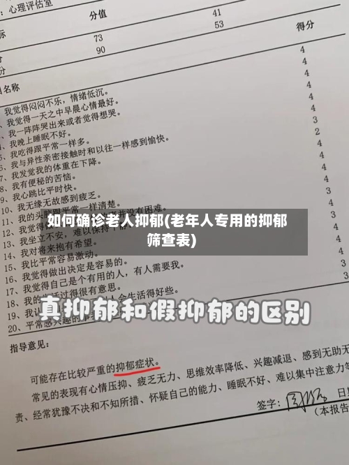 如何确诊老人抑郁(老年人专用的抑郁筛查表)-第2张图片