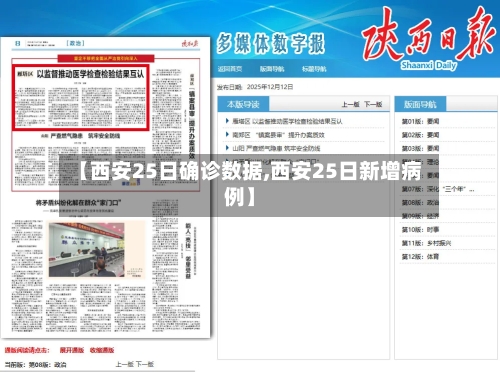 【西安25日确诊数据,西安25日新增病例】-第2张图片