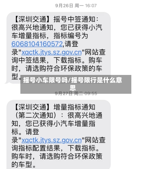 摇号小车限号吗/摇号限行是什么意思-第2张图片