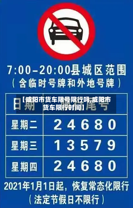 【咸阳市货车限号限行吗,咸阳市货车限行时间】-第3张图片