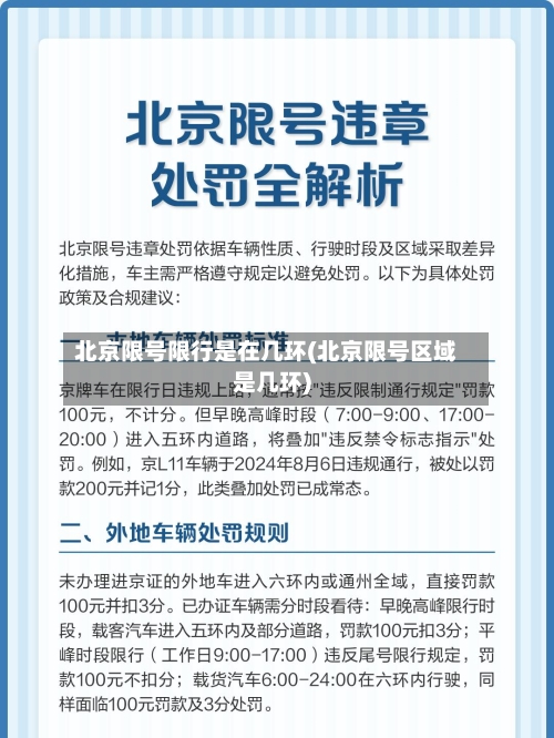 北京限号限行是在几环(北京限号区域是几环)-第3张图片