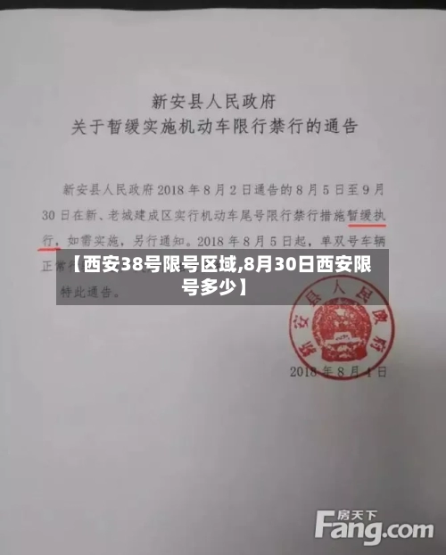 【西安38号限号区域,8月30日西安限号多少】