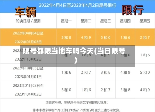 限号都限当地车吗今天(当日限号)-第3张图片