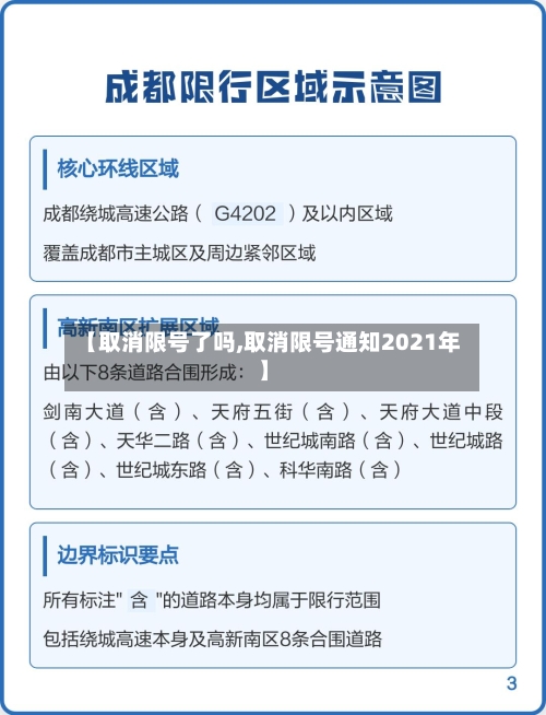 【取消限号了吗,取消限号通知2021年】