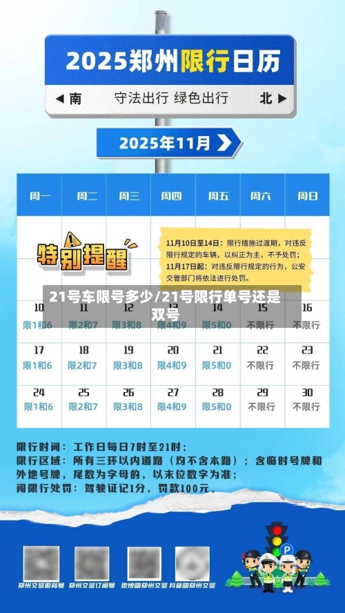 21号车限号多少/21号限行单号还是双号-第3张图片