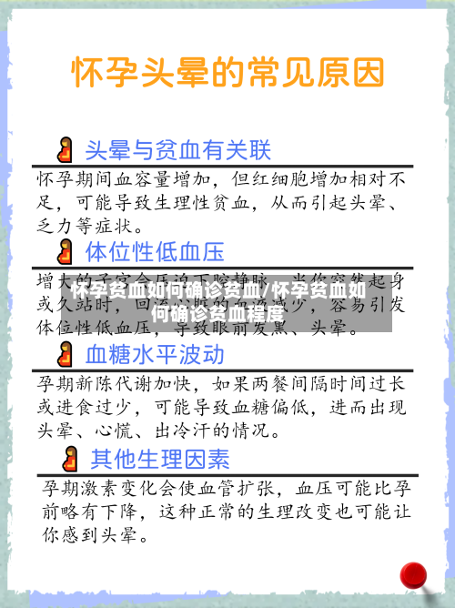 怀孕贫血如何确诊贫血/怀孕贫血如何确诊贫血程度