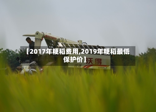 【2017年粳稻费用,2019年粳稻最低保护价】