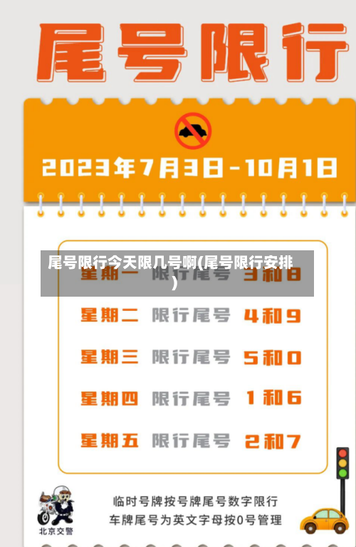 尾号限行今天限几号啊(尾号限行安排)