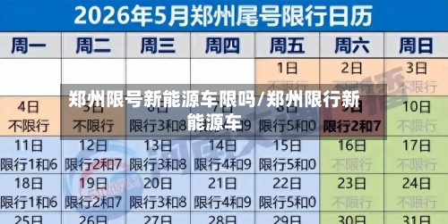 郑州限号新能源车限吗/郑州限行新能源车