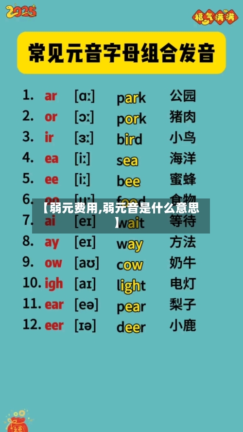 【弱元费用,弱元音是什么意思】-第2张图片