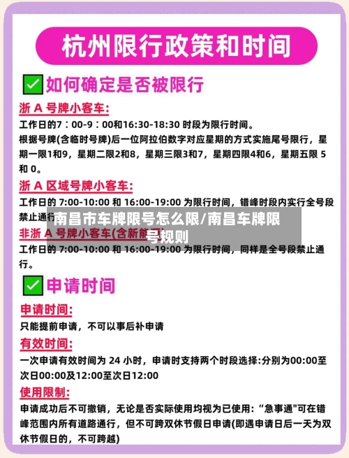 南昌市车牌限号怎么限/南昌车牌限号规则-第3张图片
