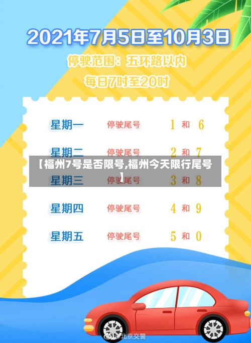 【福州7号是否限号,福州今天限行尾号】