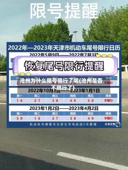 沧州为什么限号限行了呢(沧州是否不限行了)-第2张图片
