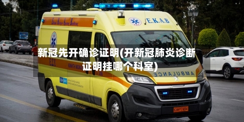 新冠先开确诊证明(开新冠肺炎诊断证明挂哪个科室)-第2张图片
