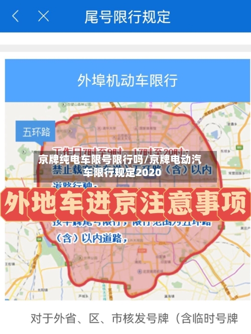 京牌纯电车限号限行吗/京牌电动汽车限行规定2020