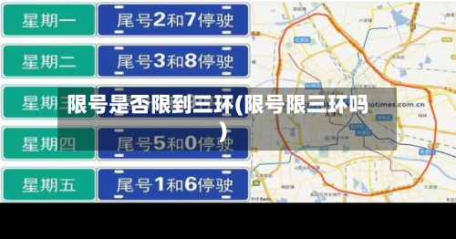限号是否限到三环(限号限三环吗)-第3张图片