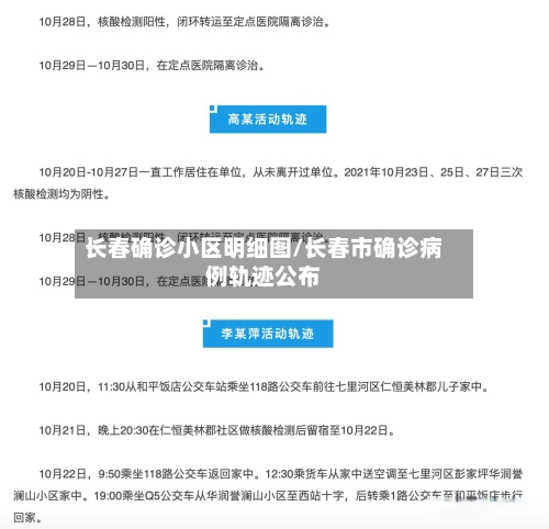 长春确诊小区明细图/长春市确诊病例轨迹公布-第2张图片
