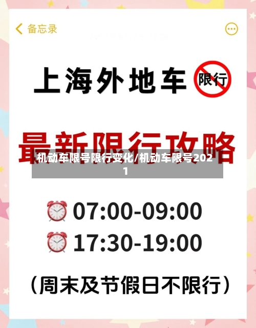 机动车限号限行变化/机动车限号2021-第2张图片