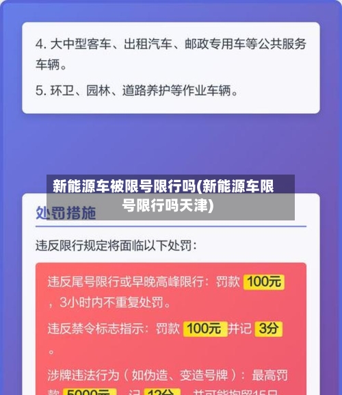 新能源车被限号限行吗(新能源车限号限行吗天津)-第2张图片