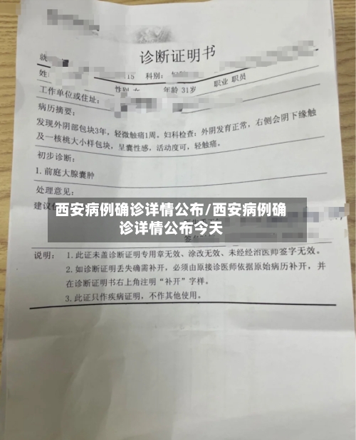 西安病例确诊详情公布/西安病例确诊详情公布今天
