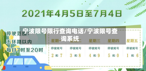 宁波限号限行查询电话/宁波限号查询系统-第2张图片