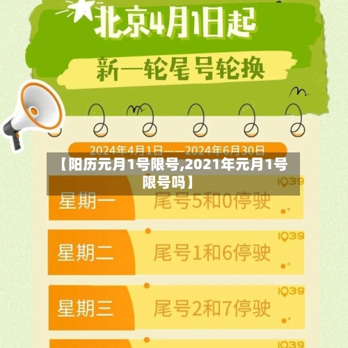 【阳历元月1号限号,2021年元月1号限号吗】