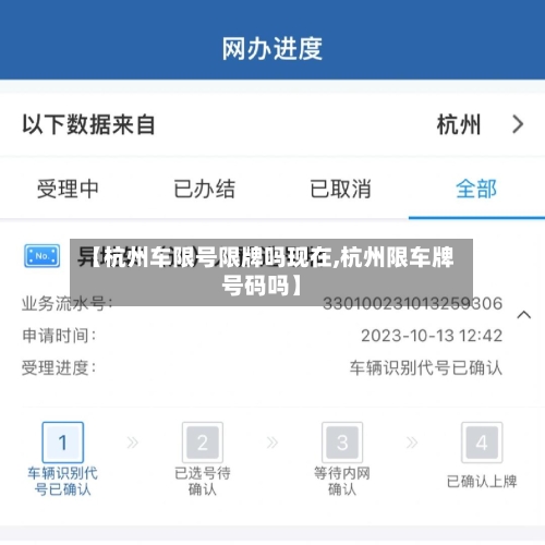 【杭州车限号限牌吗现在,杭州限车牌号码吗】-第2张图片