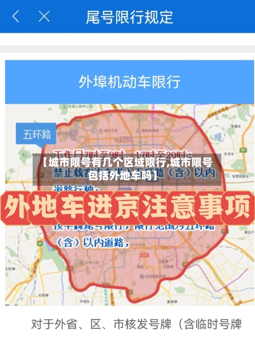 【城市限号有几个区域限行,城市限号包括外地车吗】