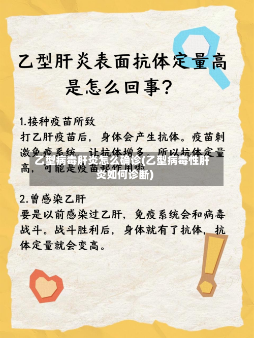 乙型病毒肝炎怎么确诊(乙型病毒性肝炎如何诊断)
