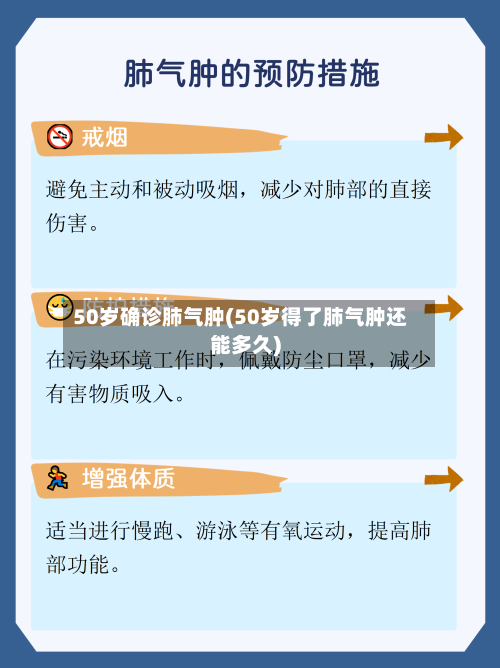 50岁确诊肺气肿(50岁得了肺气肿还能多久)