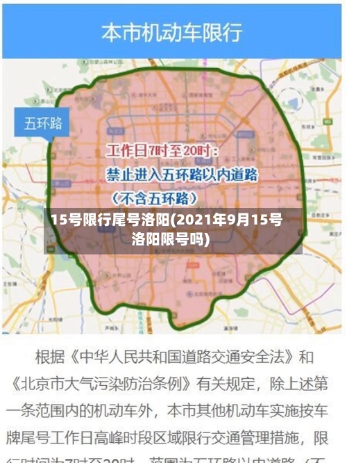 15号限行尾号洛阳(2021年9月15号洛阳限号吗)