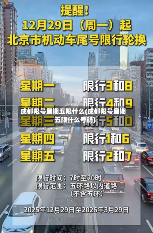 成都限号星期五限什么(成都限号星期五限什么号码)