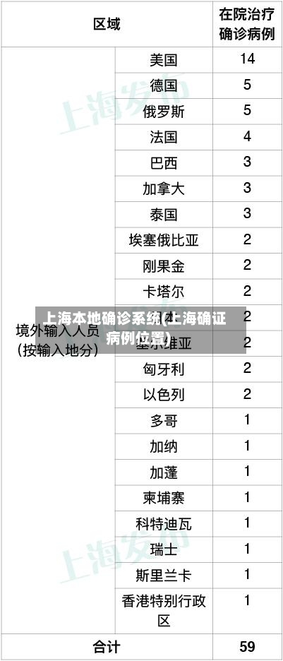 上海本地确诊系统(上海确证病例位置)-第2张图片