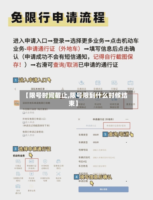 【限号时间截止,限号限到什么时候结束】